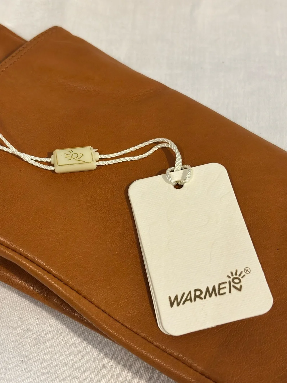 WARMEN Sheepskin Leather Touchscreen Gloves Cashmere Wool Lined 8.5 NWT